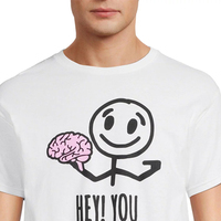 T-shirt pour homme à manches courtes en coton 100% blanc, respirant, séchage rapide, style décontracté