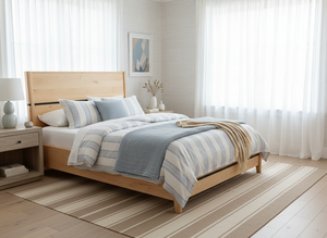 Premium Modern Solid Wood Mango <b>Bed</b> <b>Frame</b> Bedroom Indoor Eco-Friendly Factory Direct OEM ODM Custom Wholesale - Product Image 3