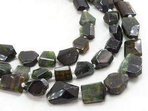 Cuentas Facetadas de Turmalina Verde Semipreciosa de 16 Pulgadas, 5-15 mm de Largo, Naturales, Multicolores, Certificadas por Terceros, Orificio de 0.35 mm - Product Image 2