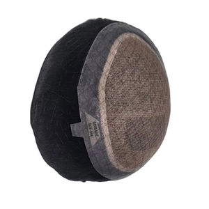 Perruque Taz Hair de haute qualité en cheveux Remy indiens, ondulée, pour hommes, avec base monofilament douce, système de toupet fabriqué au Bangladesh, ondulations profondes et lâches - Product Image 5