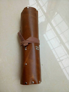 Premium Leather Knife <b>Roll</b> Professional Chef <b>Tool</b> Carrier Kitchen Knife Storage Travel Organizer LKR-0318 - Product Image 2
