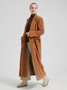 Modern Luxury Trench <b>Coat</b> Timeless Tailored Overcoat Signature Long Trench Style Sophisticated <b>Belted</b> Overcoat Sleek <b>Coat</b> - Product Image 6