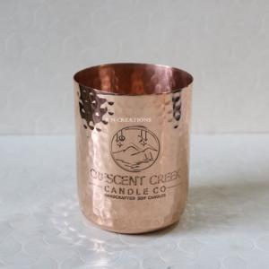 Recipientes de Cobre Hechos a Mano Personalizados para Velas, Recipientes Metálicos Martillados para Velas Votivas, Frascos con Tapa Decorativos, Aromatizados, Resistentes al Calor, Acabado Mate, 18 oz - Product Image 6