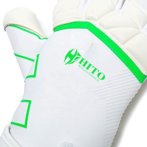 Gants de gardien de but professionnels avec protection dorsale complète en latex, contact frontal en latex et sangle élastique intégrée - Product Image 5