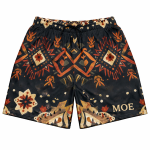 Pantalones Cortos de Playa Personalizados con Estampado Completo para Hombre, Poliéster, Ropa de Calle de Verano, Cintura Elástica con Cordón, Suministro al por Mayor - Product Image 4