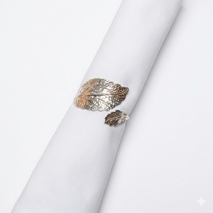 Premium Silver <b>Hammered</b> Metal Napkin Rings Set Handmade Round Stainless Steel Serviette <b>Holders</b> For Hotel Banquet & Home Dining - Product Image 2