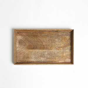 Eco-Friendly <b>Walnut</b> Wooden Rectangle Serving Plate Custom Sizes Laser Logo Modern Luxury Dishwasher Safe Home Party-for <b>Coffee</b> - Product Image 4