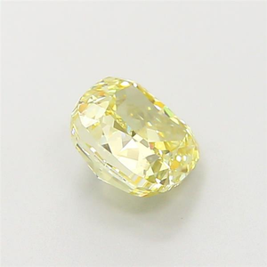 Pierre précieuse taille coussin, éclat radieux, bijou de luxe élégant, diamant jaune vif certifié cultivé en laboratoire - Product Image 4