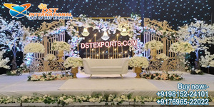 Decoración de boda de moda Marco de puerta de metal para escenario de aniversario Decoración de marco de puerta de escenario de boda elegante - Product Image 4