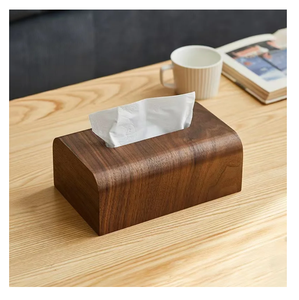 Boîte à mouchoirs en bois de manguier naturel, écologique, pour la maison, décoration de table ou comptoir, porte-mouchoirs en bois à prix abordable - Product Image 1