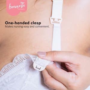 Sujetador de lactancia talla grande con diseño de encaje sin costuras - Product Image 3