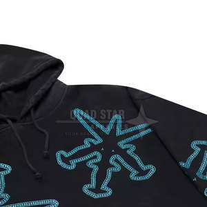 OEM Service Top Selling Best Design Men Rhinestone <b>Hoodies</b> Basics <b>Lightweight</b> Comfortable Men Rhinestone <b>Hoodies</b> - Product Image 4