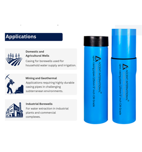 Large diameter 3 inch PVC OEM customizable water well Casing pipe with thread end <b>Plastic</b> <b>tube</b> for water supply - Product Image 3