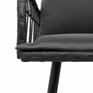 Banco de Jardín de Acero Antracita de 44.88 X 25.20 X 35.43 Pulgadas, Bancos de Patio, Categoría de Producto - Product Image 5