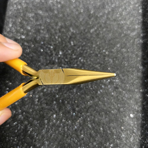 Pince à bec de chat en acier inoxydable micro-or de haute qualité, légère, pour la fabrication de bijoux, 5 pouces, personnalisable - Product Image 3