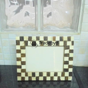 กรอบรูปงานฝีมือฝังกระดูกแบบพรีเมียม น้ำหนักเบา เงางาม โดย Tradebyd - Product Image 4