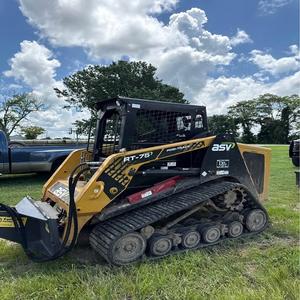 Venta al por mayor: Cargadora compacta de orugas RT75 de última generación, calidad premium con posicionamiento de cucharón, hidráulica auxiliar de alto flujo de 2 velocidades, 18 ruedas de caucho. - Product Image 1