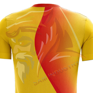 เสื้อฟุตบอลทีมชายแบบแห้งเร็ว ระบายอากาศได้ดี แขนสั้น โพลีเอสเตอร์ 100% พิมพ์ลายแบบซับลิเมชั่นเต็มตัว - Product Image 6