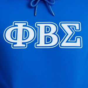 Sweat-shirt à capuche d'hiver brodé et imprimé Phi Beta Sigma bleu pour homme, pull à lettres grecques, vêtement de fraternité, coupe classique - Product Image 3
