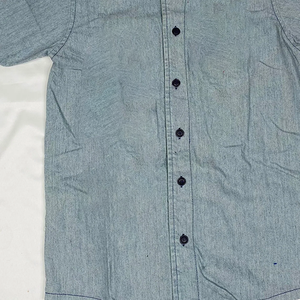 Omega Denim Baseball Jersey Greek Letter Logo Custom <b>School</b> Gear Button Up Men Fraternity Streetwear Wholesale OEM Customizable - Product Image 3