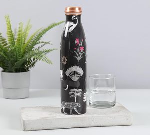Bouteille isotherme en cuivre à motif animalier bohème pour la randonnée en extérieur - Product Image 2