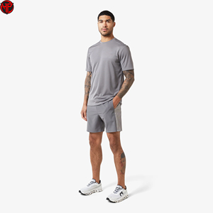 Shorts de course décontractés pour hommes, respirants, à séchage rapide, taille mi-haute, taille élastique, couleur unie, avec poches, shorts de sport - Product Image 2