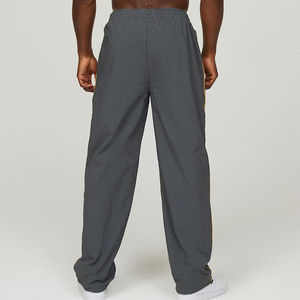 Survêtements décontractés 100 % coton pour hommes, faible MOQ, avec logo personnalisé imprimé, ensemble veste coupe-vent et pantalon de jogging pour l'automne, OEM - Product Image 4