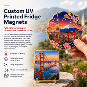 Aimant de réfrigérateur personnalisé en métal avec émail doux et impression UV pour souvenirs d'événements culturels - Product Image 6