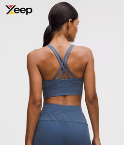 เสื้อชั้นในกีฬาโยคะคุณภาพสูงสำหรับผู้หญิง XEEP รุ่น XC-SB-207 แบบเรียบง่าย ระบายอากาศได้ดี สายปรับได้ แผ่นรองถอดออกได้ รองรับได้ดีเยี่ยม แห้งเร็ว - Product Image 2