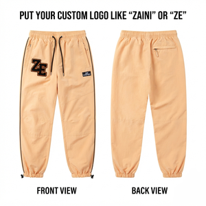 Men Windbreaker Pant Premium Nylon 80 GSM <b>Lightweight</b> <b>Jogger</b> with Black Piping Custom Embroidery Logo Elastic Cuff Casual Wear - Product Image 1