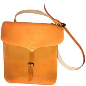 Sac à bandoulière en cuir marron clair, sacoche de chasse vintage, pochette de reproduction américaine pour sacs d'artillerie - Product Image 1