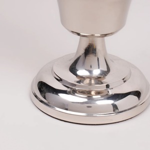 Stainless Steel Candleholder Set Clear Glass With Silver Base For Home Decoration Wedding Table Centerpiece - Product Image 5