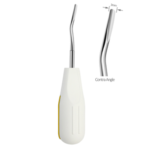 Luxating Elevator Contra Angle 3mm <b>Silicone</b> Handle Dental Extraction Instrument Stainless Steel Root Elevator <b>Tool</b> - Product Image 1