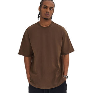 High Quality Breathable Plus Size Oversized <b>Drop</b> Shoulder Jersey T-Shirt Heavy Cotton Streetwear OEM Bangladesh - Product Image 3