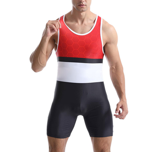 Custom Wrestling Singlet Custom Made <b>Heat</b>-Transfer Design Spandex/Polyester Unisex Stretch 220g Front <b>Back</b> Logo Positions Adult - Product Image 4