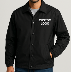 Veste de coach pour homme, personnalisée, très vendue, légère, résistante à l'eau, grande taille, en polyester et nylon, pour l'entraînement. - Product Image 6