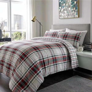 Parure de lit de luxe imperméable en flanelle de coton brossé super premium, taille King, confort optimal - Product Image 1