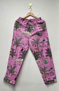 Ensemble de vêtements de nuit en coton fleuri fait main pour femmes, pyjama confortable - Product Image 3