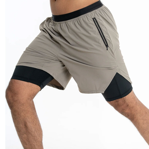 Custom Logo Men's Casual Modest Awrah Athletic Shorts Oxford Fabric Quick Dry <b>Mid</b>-Knee Pants Manufacturer Wholesale - Product Image 1