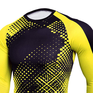 Ensemble de compression de fitness à manches courtes pour garçons, nouveau design, pantalon à motif uni, respirant, écologique, ensembles de yoga, entraînement pour hommes - Product Image 6