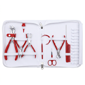 Ensemble professionnel d'outils pour extensions de cheveux TEEJAY : Pince à extensions, ciseaux et aiguilles à crochet - Product Image 4