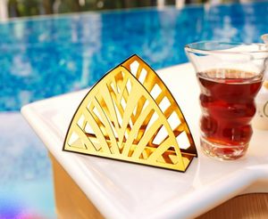 Elegant Metal Holder Decorative Dining Accessory Luxury Home Organiser Modern Gold Decor Minimalist <b>Table</b> Organiser Tissue stand - Product Image 2