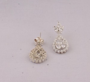 Wholesale Natural Crystal 925 Sterling <b>Silver</b> <b>Dangle</b> <b>Earrings</b> November Birthstone White Gemstone Drop <b>Earrings</b> High Quality Je - Product Image 4