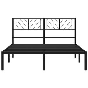 Cadre de lit en métal de taille king-size en acier noir avec revêtement en poudre - Product Image 5