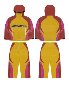 Chándal cortavientos de nailon 100% en diferentes colores, pantalón y chaqueta con capucha y cremallera, chándal cortavientos extragrande para hombre - Product Image 4