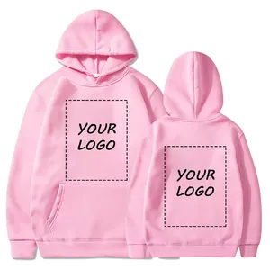 เสื้อฮู้ดผู้ชายแบบสวมหัว ผ้าโพลีเอสเตอร์/คอตตอน สีเทาล้วน ปักเลื่อม ระบายอากาศได้ดี พิมพ์ลายดิจิทัลสำหรับฤดูหนาว รับสกรีนโลโก้ตามแบบ - Product Image 1