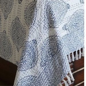 Indian Artisan Cotton Sanganer Kantha Queen Size <b>Throws</b> Hand Block Printed <b>Large</b> Width Handmade Quilt Home Bedroom Wholesale - Product Image 6