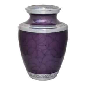 Urne funéraire élégante en métal noir et or avec motif traditionnel pour une présentation commémorative élégante - Product Image 6