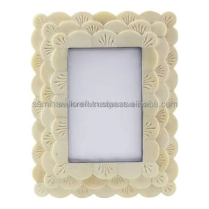 Cadre photo incrusté d'os fait à la main pour cadre photo couleur design personnalisé pour maison salon hôtel ou bureau mur - Product Image 5