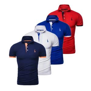 เสื้อเชิ้ตผู้ชายลายปักการ์ตูน แขนสั้น ใส่สบาย เหมาะกับธุรกิจและลำลอง ทรงเข้ารูป คุณภาพสูง ผ้าฝ้าย 100% - Product Image 6